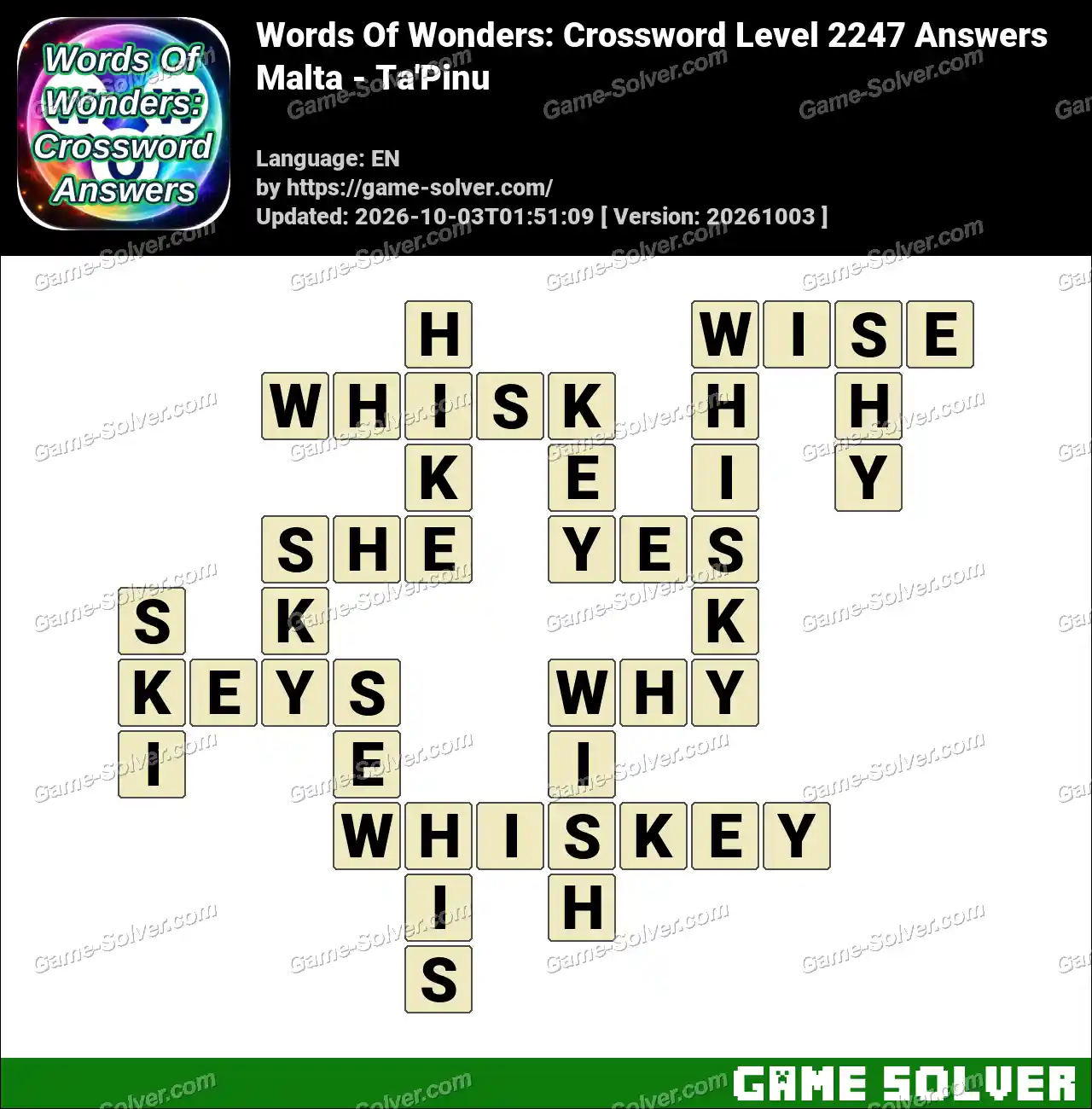 Words Of Wonders: Crossword Level 2247 Answers – Malta – Ta’Pinu